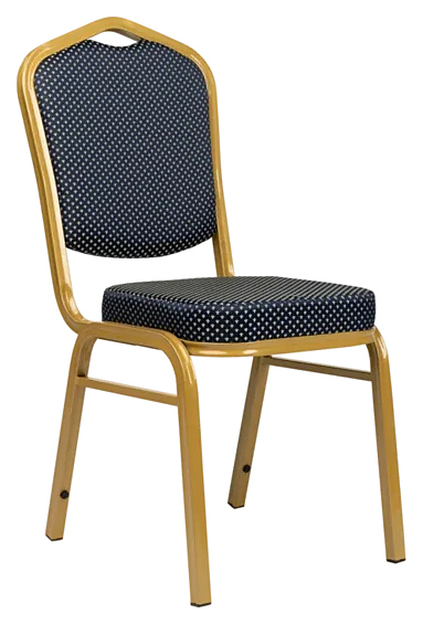 Стул ChiedoCover Хит 25 мм золото, корона синяя