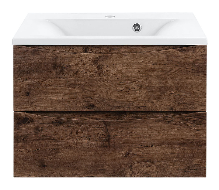 Тумба под раковину Vincea Mia 650 R.Wood 64х44,3 см, подвесная, темное дерево