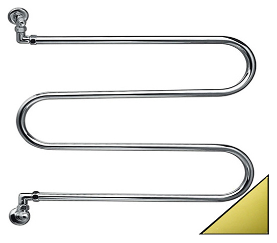 Полотенцесушитель водяной Margaroli Vento 400 GOLD золото