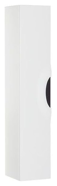 Шкаф-пенал De Aqua Виктория 35 L 35х176 см с черными ручками, левый, белый