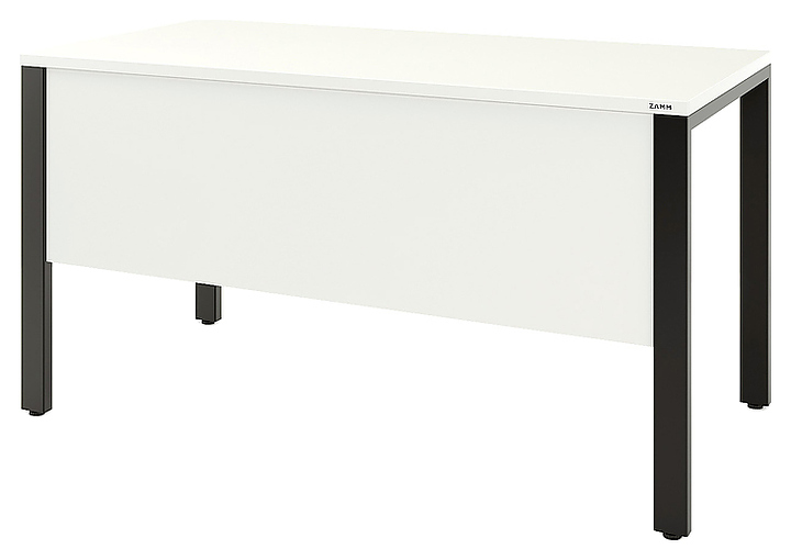 Стол офисный прямой ZAMM Формат 60х30 Pro с экраном ЛДСП 1400х700