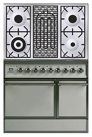 Газовая плита с духовым шкафом ILVE QDC-90B-MP