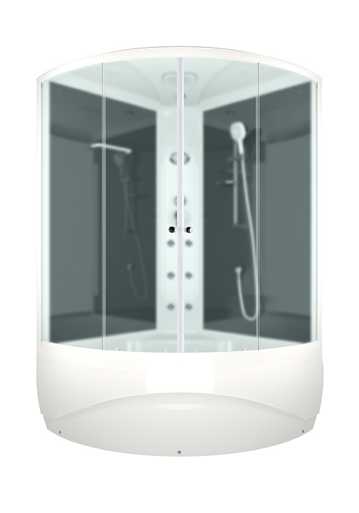 Душевая кабина с гидромассажем и блоком управления Domani-Spa Vitality high DS01V1212HBM10 120х120 см