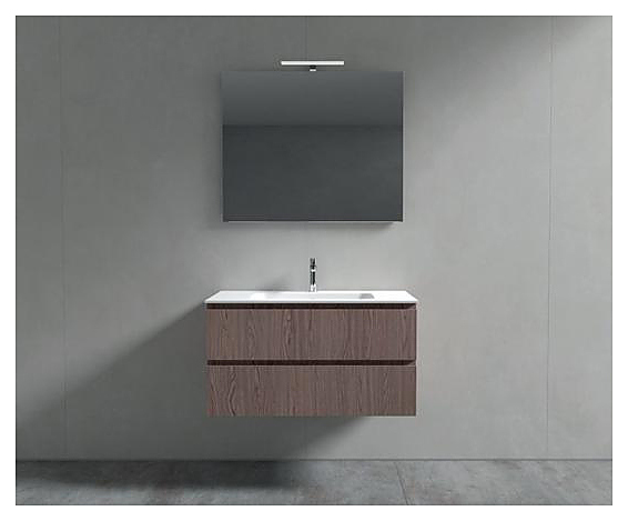 Тумба под раковину BMT GALAXY 937 106 LEF 01 010 90 см белая матовая/Titanio