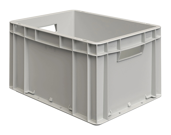 Ящик-евроконтейнер iPlast ЕС-4322.3 400х300х220 мм серый
