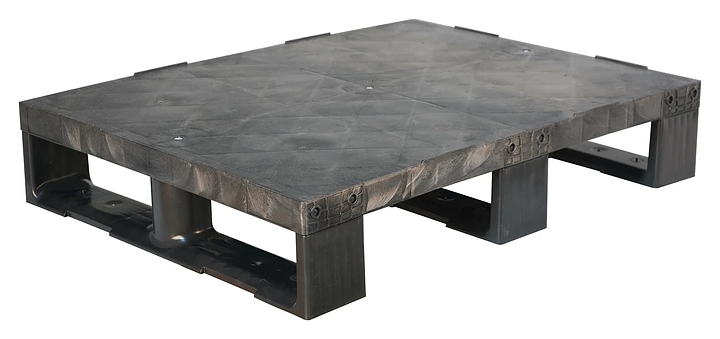 Паллет ТАРА.РУ TR 680 800х600х150 мм (сплошной на 3 полозьях) черный