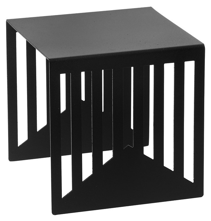 Подставка-куб фуршетная Luxstahl 130х130х130 мм черная