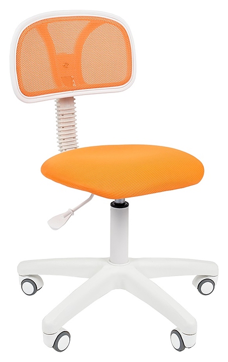 Кресло офисное Chairman 250 WHITE, оранжевое