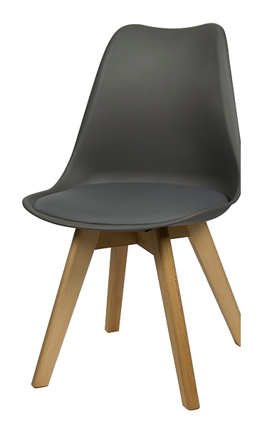Стул BentWood Eames W темно-серый