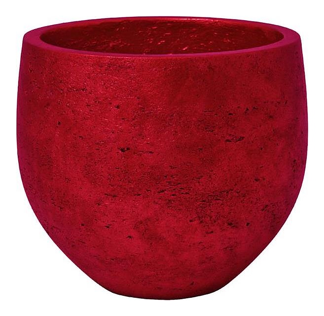 Кашпо Pottery Pots Mini ORB (18х15 см) темно-красное