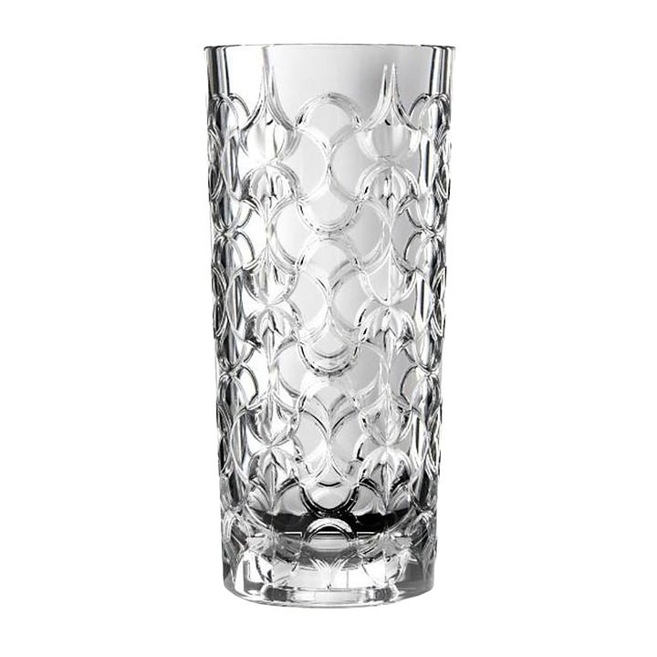 Ваза для цветов RCR Cristalleria Italiana Arabesque 27282020006 d=12,5 см h=28 см (хрустальное стекло)
