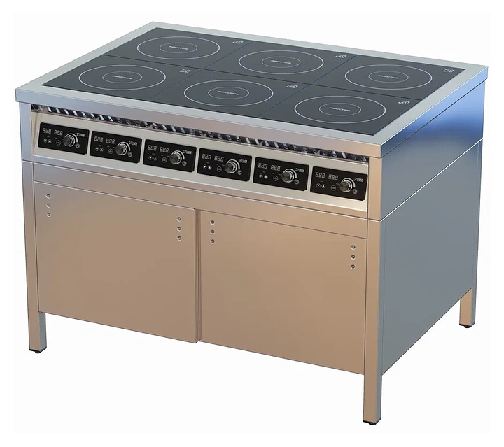 Плита индукционная ЦМИ ПИ-6ТДК закрытая, двери-купе