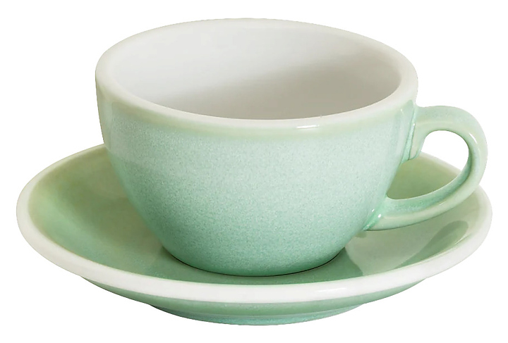 Кофейная пара Loveramics Egg Cappuccino C088-124BBI/C088-152BBI 200 мл, салатовый (basil)