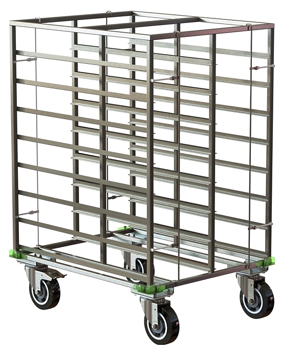 Тележка-шпилька для термоконтейнеров MetallCart ON01 для пищевых контейнеров