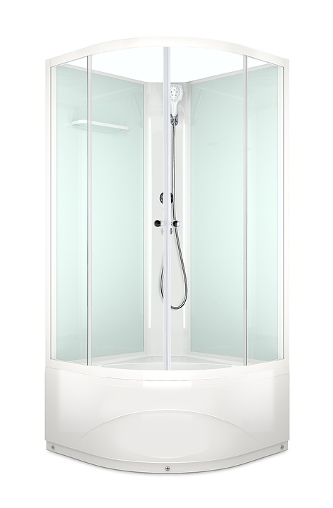 Душевая кабина без крыши Domani-Spa Eco Delight 88 high DS01EcD88HWCl00 80х80 см
