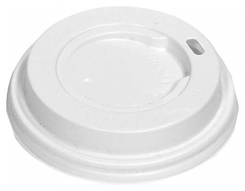 Крышка для стакана Грав-Сервис 90 мм белая без носика