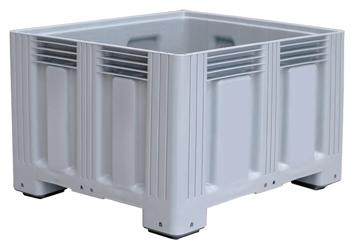 Контейнер ТАРА.РУ TR-Box 1210 S (758) мск 1200х1000х758 мм (сплошной на ножках) серый