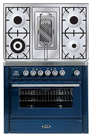 Газовая плита с духовым шкафом ILVE MT-90RD-E3