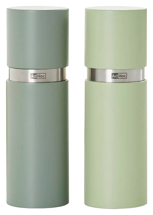 Набор мельниц для перца и соли Adhoc Textura MP450 темно-зеленый / светло-зеленый
