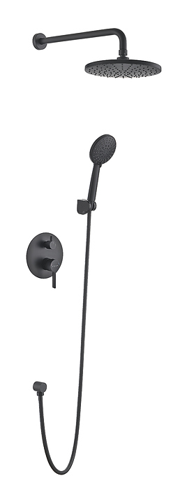 Душевая система встраиваемая VODA Vessel VSLB Set_3in1 черная