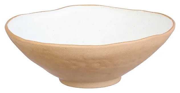 Салатник Kunstwerk Grasp 20730/white 870 мл d=22 см h=7,6 см (керамика) белый