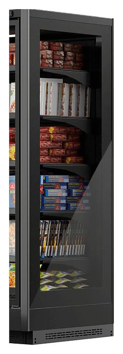 Боковина для горки холодильной Dazzl Compass 090 H210 металлическая с зеркалом правая