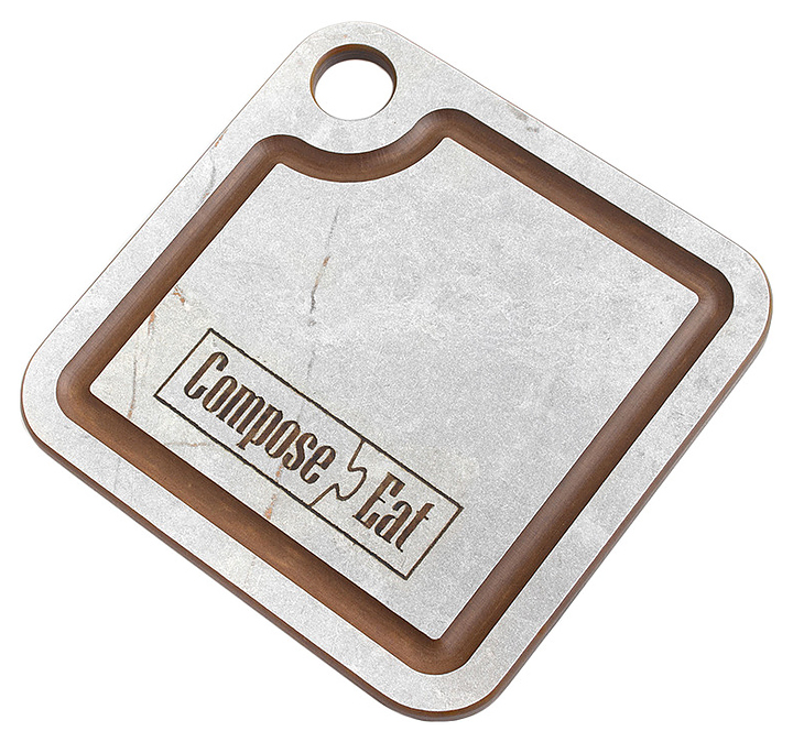 Подставка под кружку ComposeEat PGS1050435KL6 10х10х6 см мрамор серый