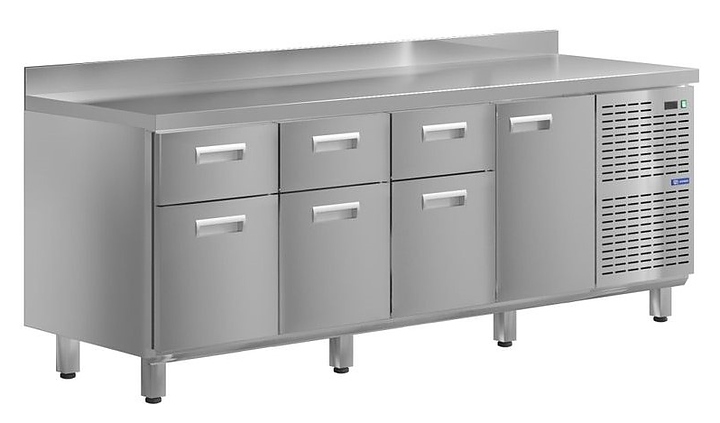 Стол холодильный KAYMAN КСХ-4441/60 (1 дверь, 6 ящиков)