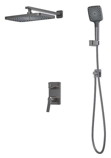 Душевая система IDDIS Parker PARGM02i67 встраиваемый, графит матовый