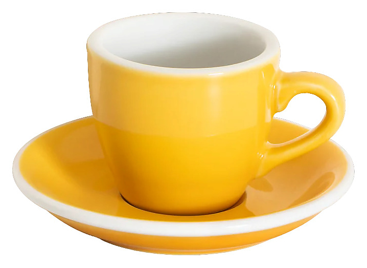 Кофейная пара Loveramics Egg Espresso Cup 80-47BYE/48BYE 80 мл, желтый (yellow)