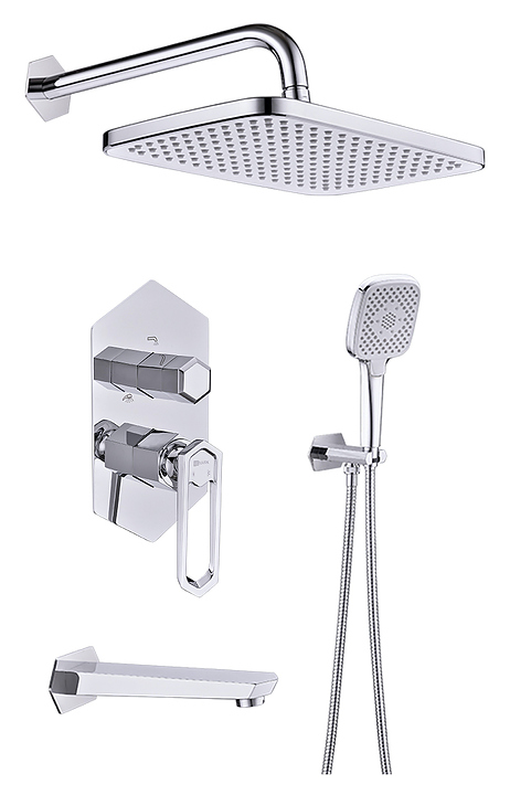 Душевой комплект встраиваемый LEMARK Prizma LM3922C хром
