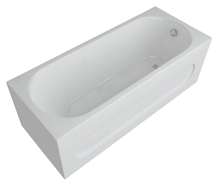 Ванна Aquatek Оберон OBR170-0000049 170х70 см, с фронтальным экраном, слив справа, акрил