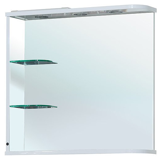 Зеркало Bellezza Рио 70 L белое, левое