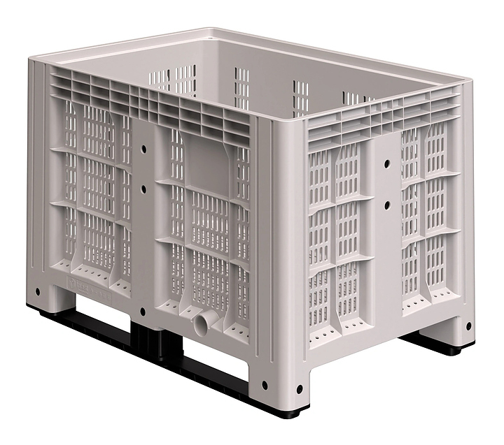 Контейнер iPlast Контейнер iPlast iBOX 11.602 1200х800х800 мм на полозьях, перфорированный