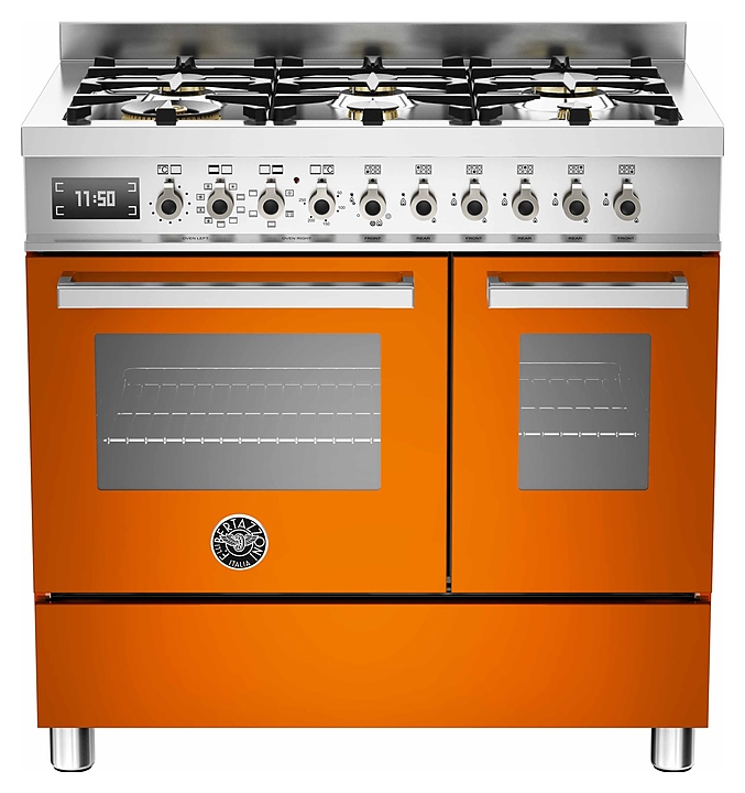 Варочный центр Bertazzoni PRO906MFEDART оранжевый