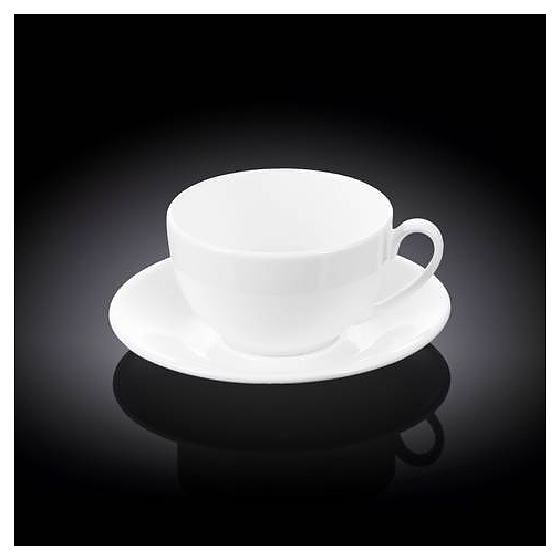 Чашка чайная с блюдцем Wilmax WL-993000/AB