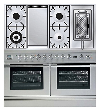 Духовка с варочной панелью ILVE PDL-120B-MP