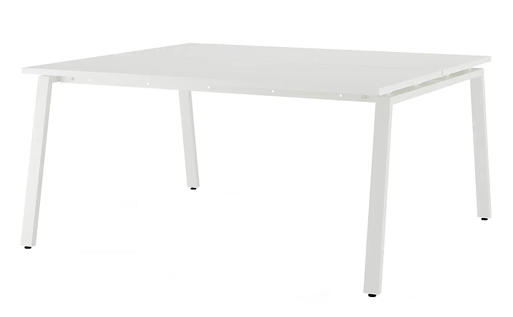 Стол офисный КОБОР A/2-160/160 white/premium