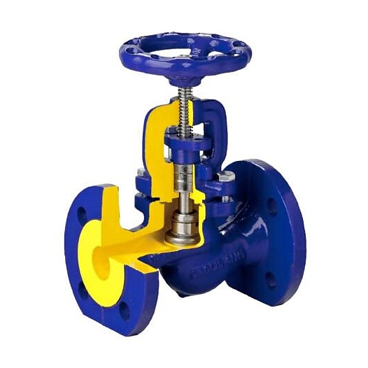 Клапан запорный Zetkama 215A Ду 200 Ру16 Тмакс=300 оС фл со штурвалом сальниковый