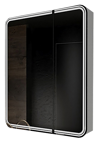 Шкаф зеркальный Mixline Адриана 70х80 см с подсветкой и сенсорным выключателем, левый