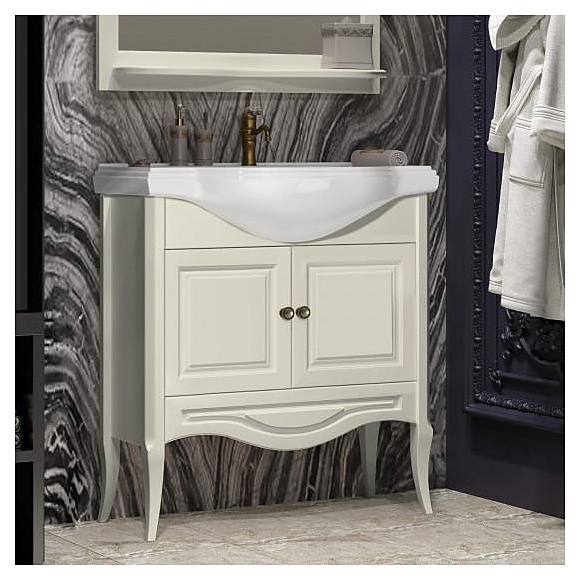 Тумба напольная под раковину OPADIRIS Брунелла 80 00-00004157, слоновая кость