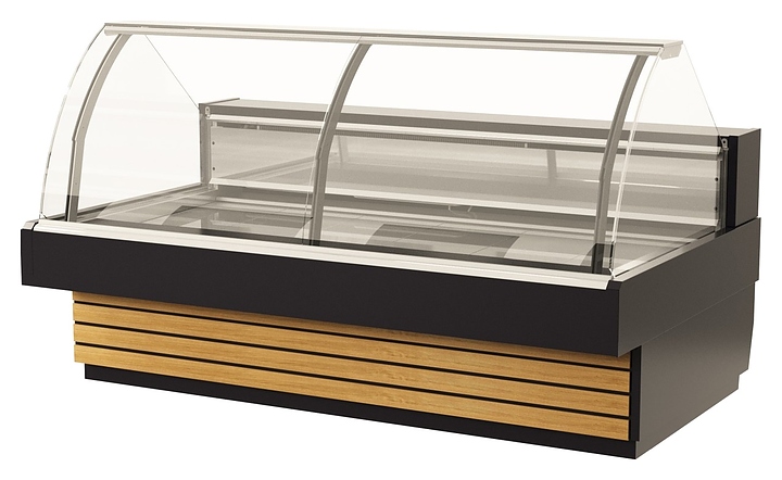 Витрина холодильная Lida Midi-1 U (2000х1220х1250 мм), встроенный агрегат