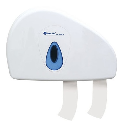 Диспенсер для туалетной бумаги Merida MINI TOP DUO BTN202 с синей каплей