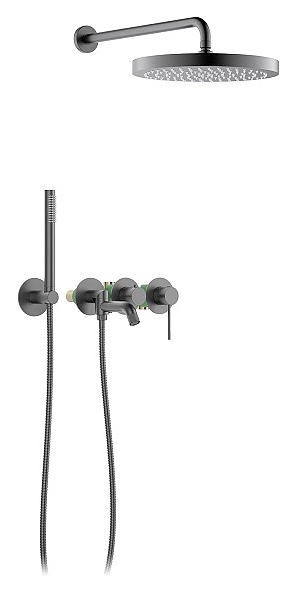 Комплект душевой TIMO Saona SX-2348/18SM золото черное