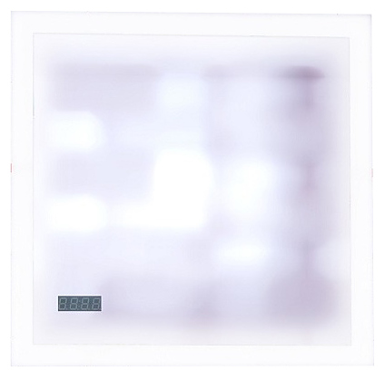 Зеркало БРИКЛАЕР Вега/Мальта 75 75х85 см с подсветкой, часами и выключателем на взмах руки