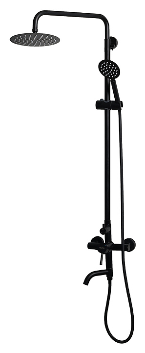 Душевая система MELANA F610107B Tondo черный