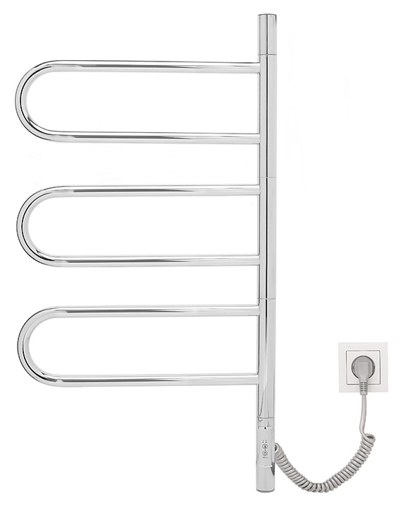 Полотенцесушитель электрический Vincea VTD-1R2CE 44х80 см, с таймером, хром