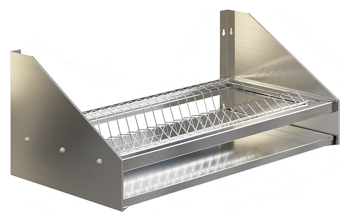 Полка настенная для тарелок Restoinox ПНТ-1-7/3