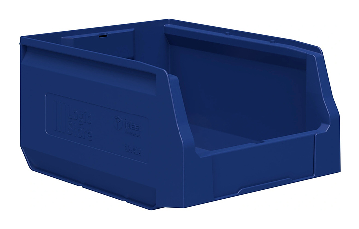 Контейнер iPlast Logic Store 300x225x150 мм с отверстием для перегородки, синий