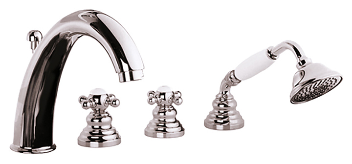 Смеситель для ванны с душем Gattoni Vivaldi 1240012С0cr